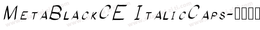 MetaBlackCE ItalicCaps字体转换